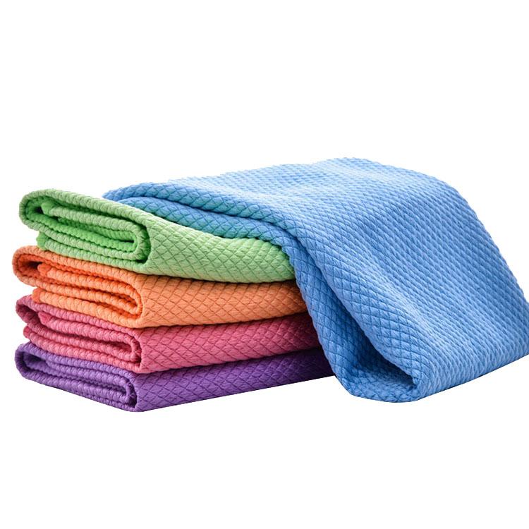 Superfine Fiber Fish Scale Cloth Strong Water Absorption Household Kitchen Cleaning Cloth 