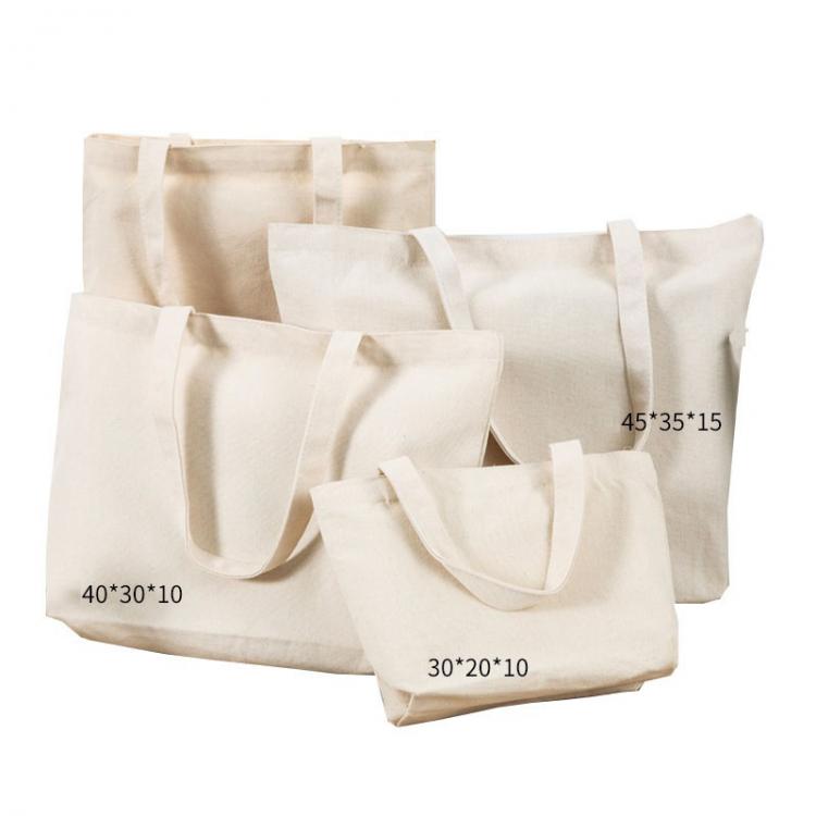 Eco-Friendly Canvas Tote Bag Sturdy Reusable Shopping Handbag